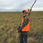 Logan Lindberg on his first pheasant Hunt